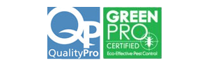 QualityPro and GreenPro logos - Certified termite inspections by Anderson Pest Solutions, serving Indiana, Illinois, and the greater Chicago area