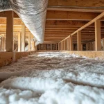 Photo of the vulnerable crawl space beneath the floor of a residential home.